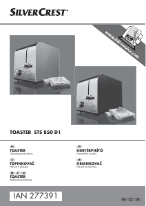 Manual SilverCrest STS 850 D1 Toaster