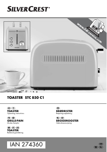 Manual SilverCrest STC 850 C1 Toaster