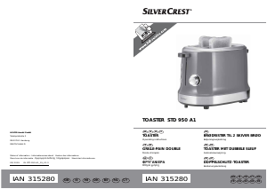 Manual SilverCrest IAN 315280 Toaster