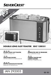 Manual SilverCrest SDLT 1500 B1 Toaster
