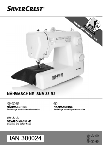 Bedienungsanleitung SilverCrest SNM 33 B2 Nähmaschine