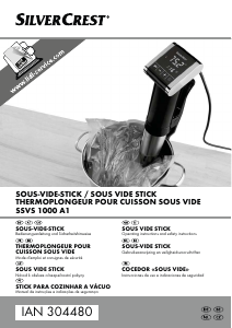 Manual SilverCrest IAN 304480 Bastão Sous-vide