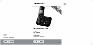 Bruksanvisning SilverCrest IAN 279401 Trådlös telefon