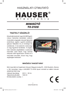 Instrukcja Hauser TO-910S Piekarnik