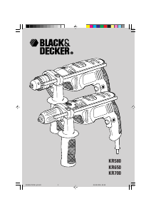 Εγχειρίδιο Black and Decker KR650CRE Κρουστικό δράπανο