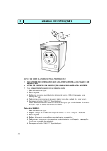 Manual Whirlpool AWM 235 600 Máquina de lavar roupa