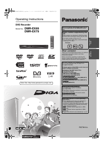 Manual Panasonic DMR-EX89 DVD Player