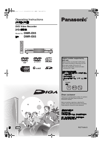 Manual Panasonic DMR-E65GCS DVD Player
