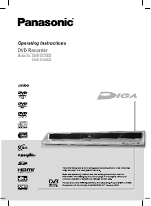 Manual Panasonic DMR-EX85EB DVD Player