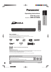 Manual Panasonic DMR-EX769EB DVD Player