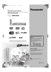 Bruksanvisning Panasonic DMR-E95HEB DVD spelare
