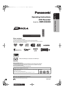 Manual Panasonic DMR-EX83 DVD Player
