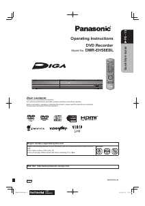 Manual Panasonic DMR-EH58EBL DVD Player
