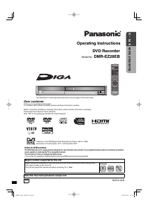 Manual Panasonic DMR-EZ28EB DVD Player