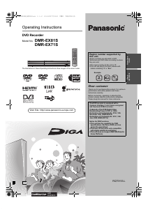 Bruksanvisning Panasonic DMR-EX81S DVD spelare
