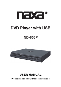 Bruksanvisning Naxa ND-856P DVD spelare