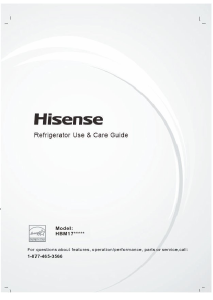 Handleiding Hisense HBM1715855 Koel-vries combinatie