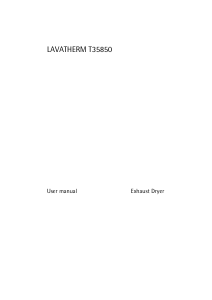Bruksanvisning AEG T35850 Torktumlare