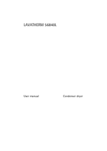 Bruksanvisning AEG T56840L Torktumlare