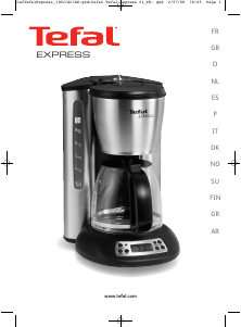 كتيب ماكينة قهوة CM425D10 Express Tefal