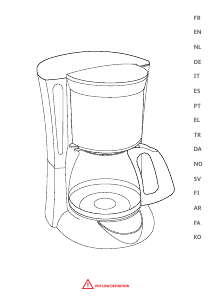 사용 설명서 테팔 CM440810 Breakfast Set 커피 머신