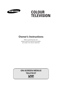 Bruksanvisning Samsung WS28Z46V TV