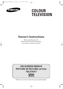 Bruksanvisning Samsung WS-32M226T TV