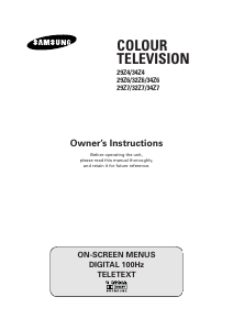 Bruksanvisning Samsung WS28Z68P TV