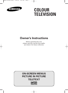 Bruksanvisning Samsung WS32A116V TV