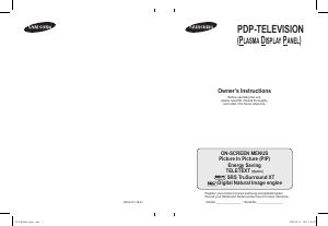 Bruksanvisning Samsung PS-42C96HD Plasma TV