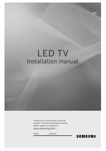 Manual Samsung HG43EJ470AC LED Television