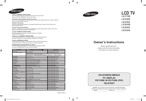 Manual de uso Samsung LE37M86BD Televisor de LCD