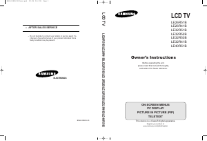 Bruksanvisning Samsung LE32R31SU LCD TV