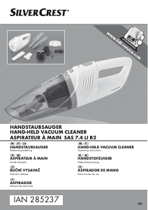 Manual SilverCrest SAS 7.4 LI B2 Handheld Vacuum