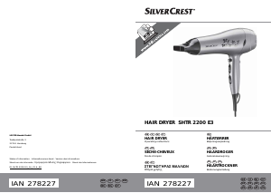Manual SilverCrest SHTR 2200 E3 Hair Dryer