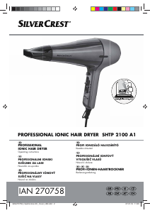 Manual SilverCrest SHTP 2100 A1 Hair Dryer