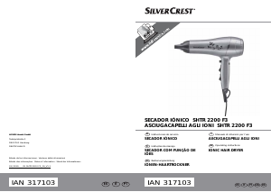 Manual SilverCrest SHTR 2200 F3 Secador de cabelo