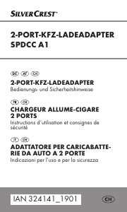 Mode d’emploi SilverCrest SPDCC A1 Chargeur de voiture