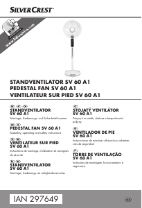 Manual SilverCrest IAN 297649 Ventilador