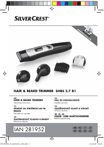 Bruksanvisning SilverCrest SHBS 3.7 B1 Skäggtrimmer