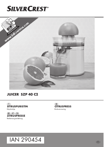 Bruksanvisning SilverCrest IAN 290454 Citruspress