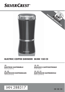 Bedienungsanleitung SilverCrest SKME 150 C2 Kaffeemühle