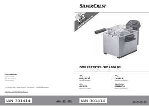 Bedienungsanleitung SilverCrest IAN 301414 Fritteuse