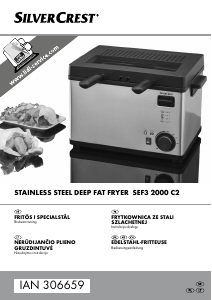 Bruksanvisning SilverCrest SEF3 2000 C2 Fritös