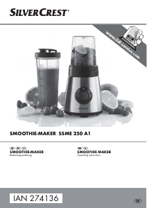 Manual SilverCrest SSME 250 A1 Blender