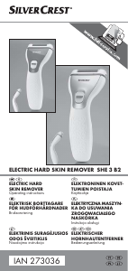 Manual SilverCrest SHE 3 B2 Callus remover