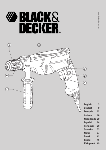 Bruksanvisning Black and Decker KR603 Slagborrmaskin