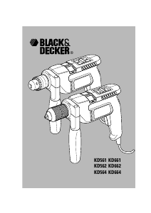 Mode d’emploi Black and Decker KD664 Perforateur