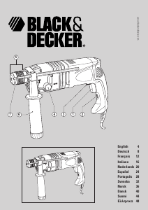 Bruksanvisning Black and Decker KD970KA Borhammer