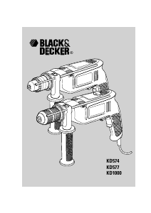 Manual Black and Decker KD574K Rotary Hammer